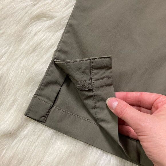 Royal Robbins Capri Pants Womens Sz 2 Olive Green Stretch Hiking Nylon Outdoors - Picture 8 of 13